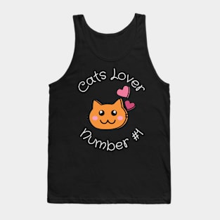 Cats Lover Number #1 Tank Top